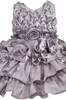 Grey Tissue stitched    dress