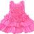 Pink Tissue stitched    dress