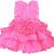 Pink Tissue stitched    dress