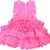 Pink Tissue stitched    dress