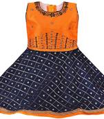 Multicolor Art Silk stitched    dress