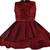 Maroon satin stitched    dress