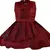 Maroon satin stitched    dress