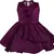 Purple satin stitched    dress