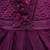 Purple satin stitched    dress