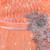 Orange Net stitched    dress