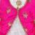 Pink Silk stitched    dress