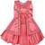 Pink satin stitched    dress