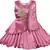 Purple satin stitched    dress