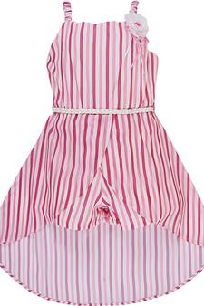 Pink Polyester  stitched    dress