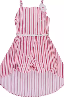 Pink Polyester  stitched    dress