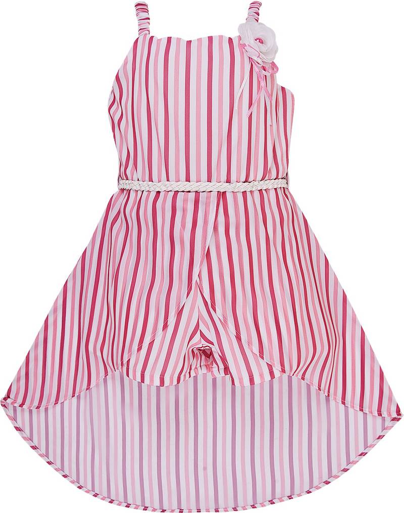 Pink Polyester  stitched    dress