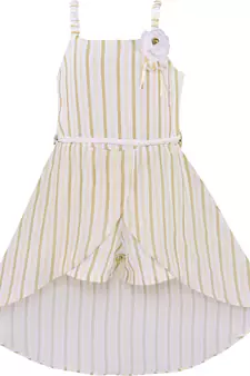 Yellow Polyester  stitched    dress