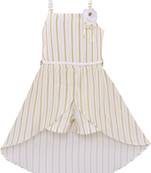 Yellow Polyester  stitched    dress