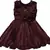 Brown satin stitched    dress