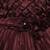 Brown satin stitched    dress