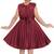 Maroon satin stitched    dress
