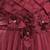 Maroon satin stitched    dress