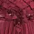 Maroon satin stitched    dress