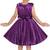Purple satin stitched    dress