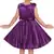 Purple satin stitched    dress