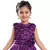 Purple satin stitched    dress