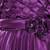 Purple satin stitched    dress