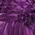 Purple satin stitched    dress