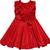 Red satin stitched    dress
