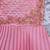 Pink satin stitched    dress