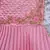 Pink satin stitched    dress