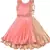 Orange satin stitched    dress