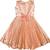Orange satin stitched    dress