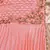 Orange satin stitched    dress