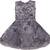 Grey Net stitched    dress