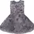 Grey Net stitched    dress