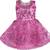 Pink Net stitched    dress