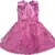 Pink Net stitched    dress