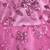 Pink Net stitched    dress