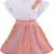 Orange Georgette stitched    dress