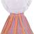 Orange Georgette stitched    dress