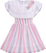 Pink Georgette stitched    dress