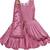 Purple satin stitched    dress