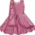 Purple satin stitched    dress