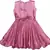 Purple satin stitched    dress