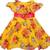 Yellow Georgette stitched    dress