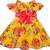 Yellow Georgette stitched    dress