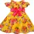 Yellow Georgette stitched    dress