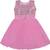 Pink Net stitched    dress