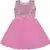 Pink Net stitched    dress